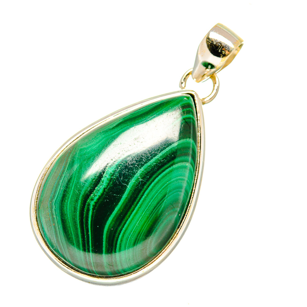 Malachite Pendants handcrafted by Anasilvercos - PD7449