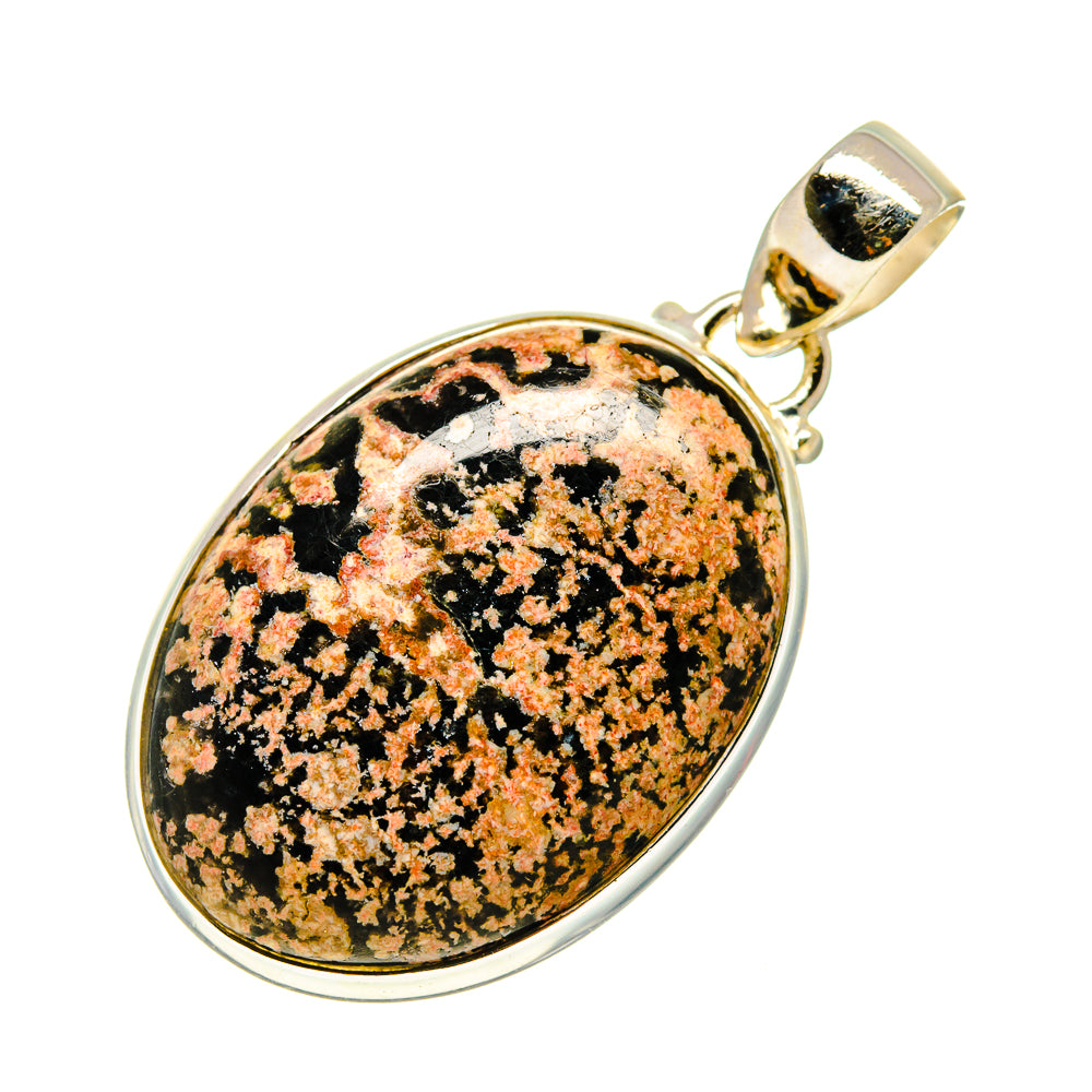 Snowflake Obsidian Pendants handcrafted by Anasilvercos - PD744936
