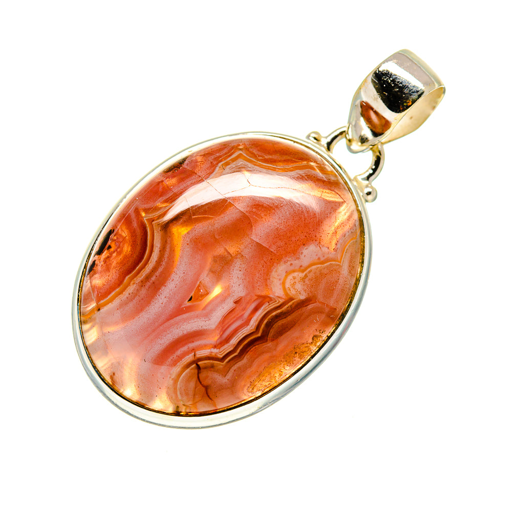 Crazy Lace Agate Pendants handcrafted by Anasilvercos - PD744942