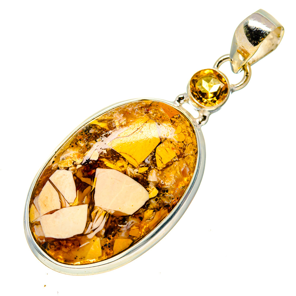 Brecciated Mookaite Pendants handcrafted by Anasilvercos - PD745010
