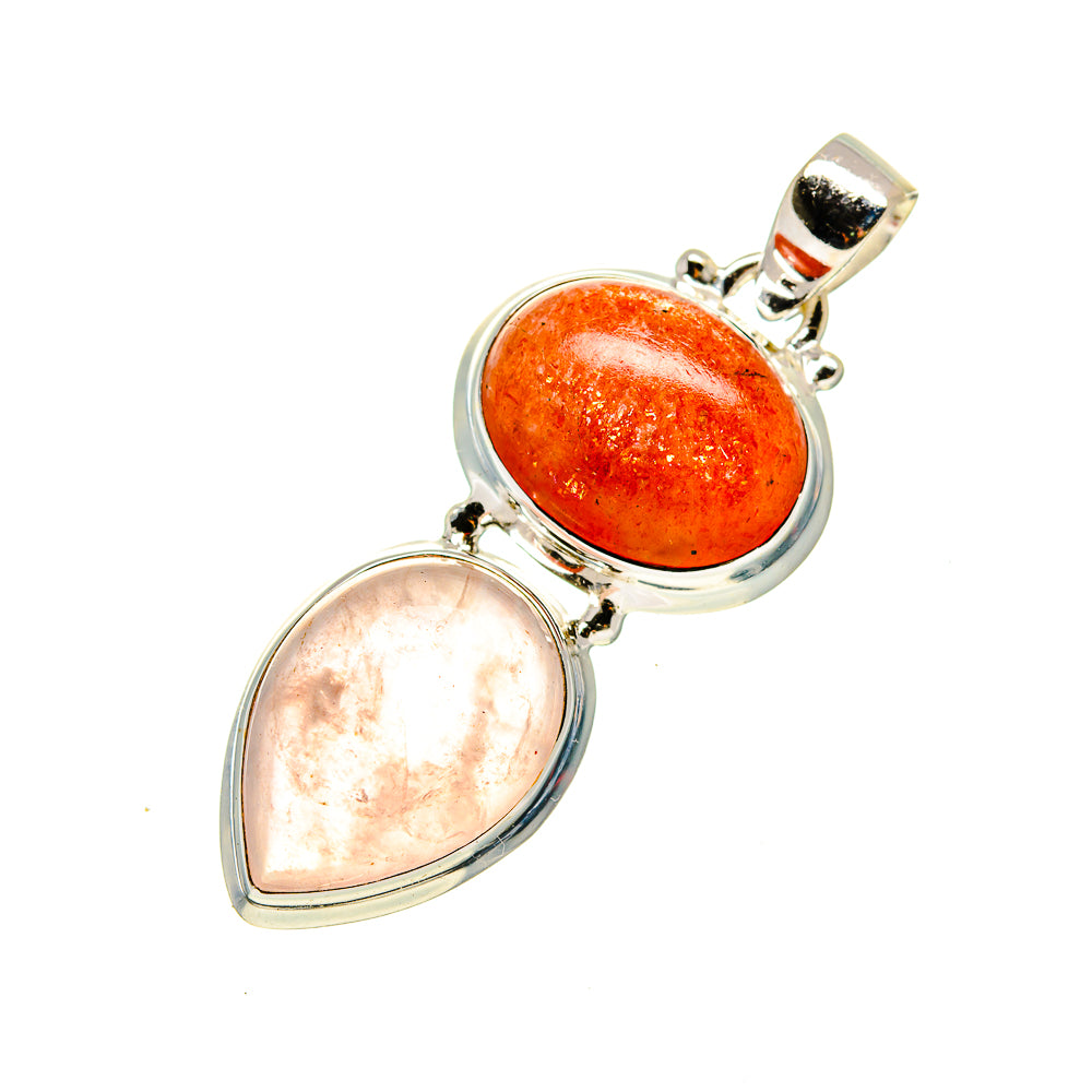 Rose Quartz Pendants handcrafted by Anasilvercos - PD745035