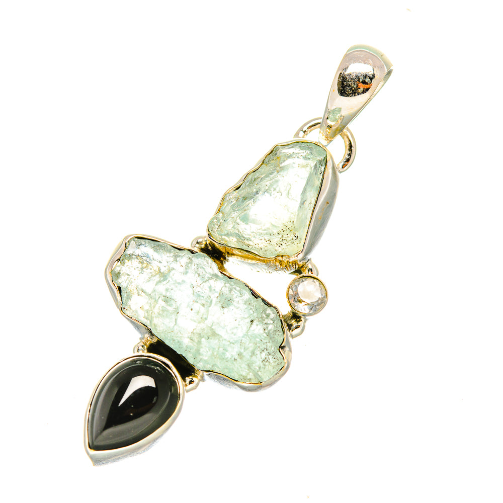 Aquamarine Pendants handcrafted by Anasilvercos - PD7451