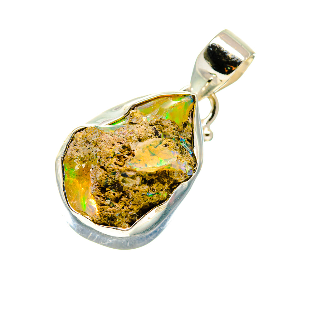 Ethiopian Opal Pendants handcrafted by Anasilvercos - PD745120