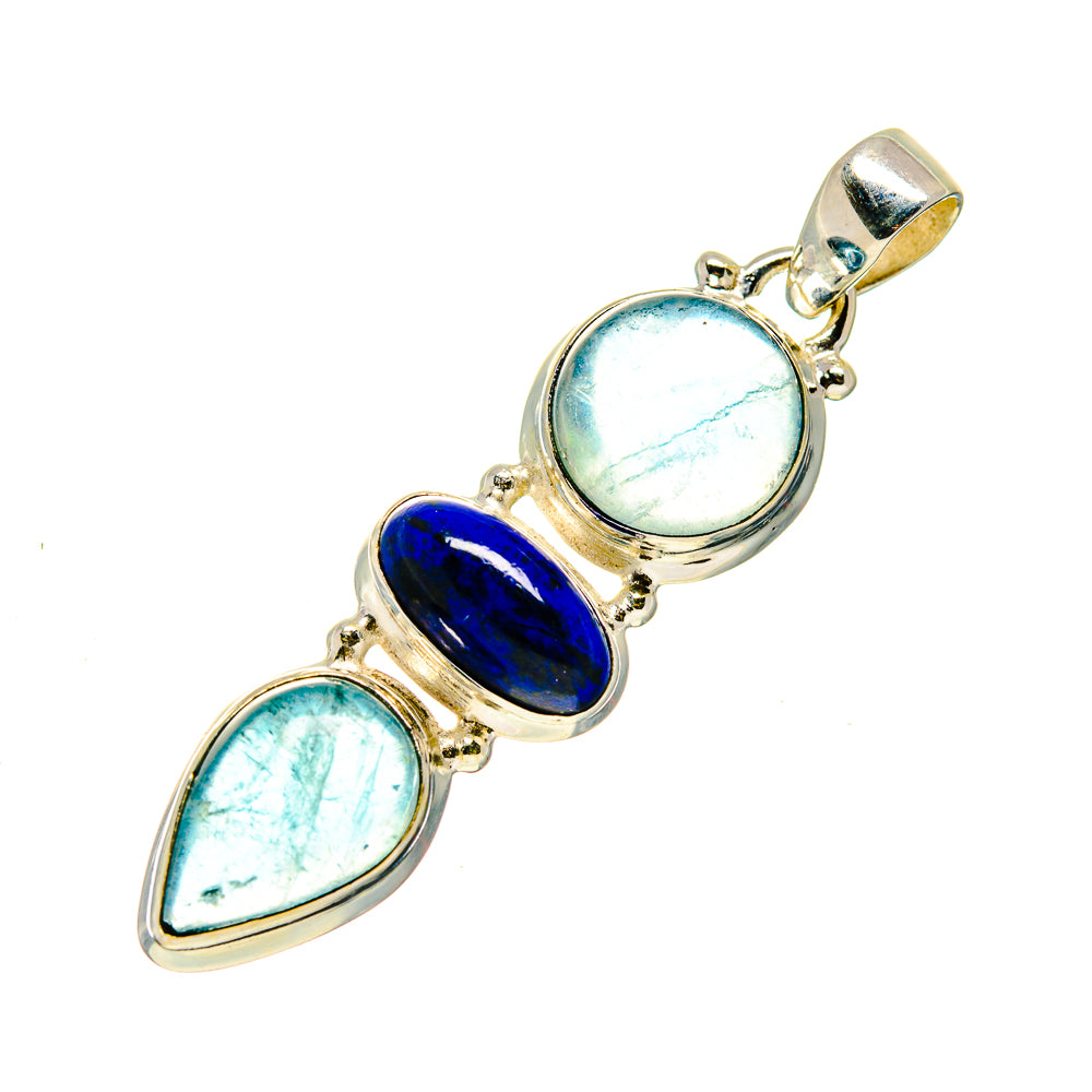 Blue Fluorite Pendants handcrafted by Anasilvercos - PD745137