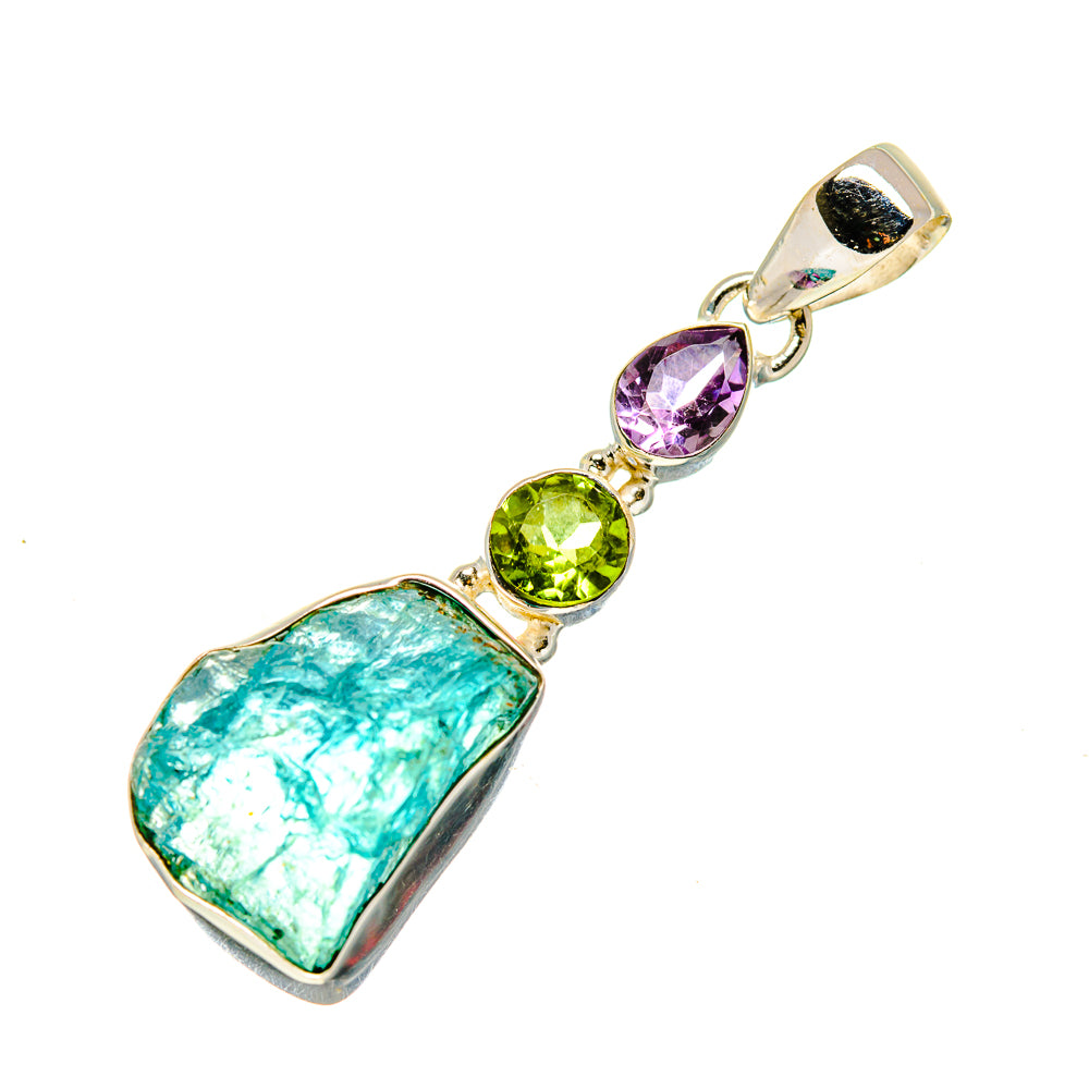 Blue Fluorite Pendants handcrafted by Anasilvercos - PD745144