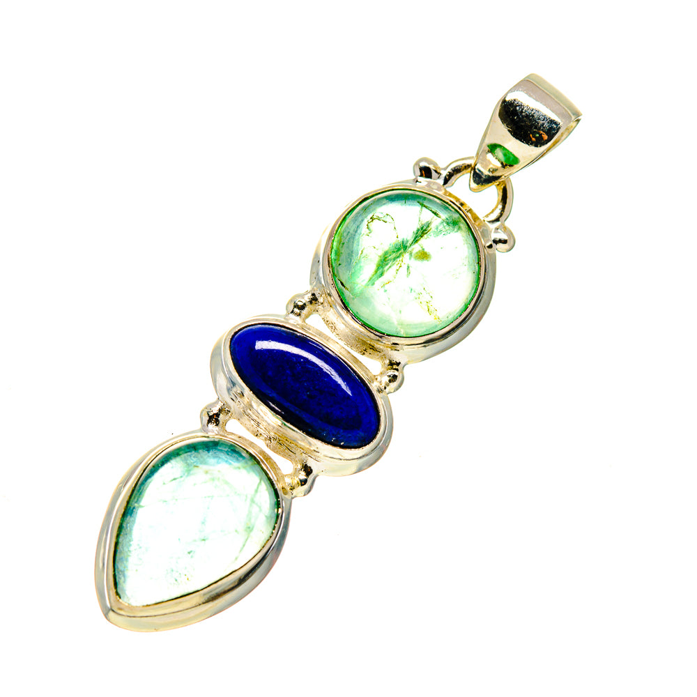 Green Fluorite Pendants handcrafted by Anasilvercos - PD745208