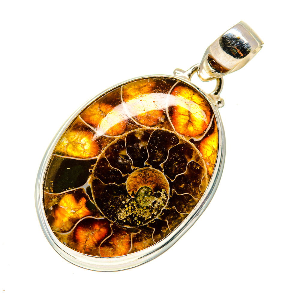 Ammonite Fossil Pendants handcrafted by Anasilvercos - PD745220