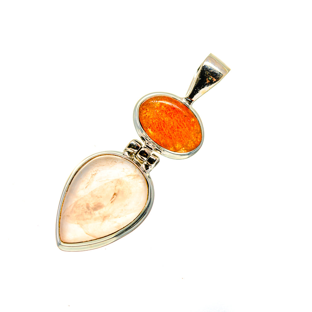 Rose Quartz Pendants handcrafted by Anasilvercos - PD745333