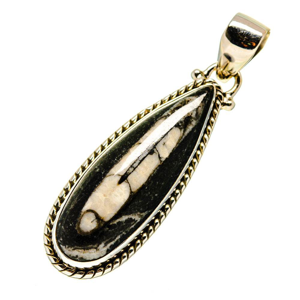 Orthoceras Fossil Pendants handcrafted by Anasilvercos - PD745352