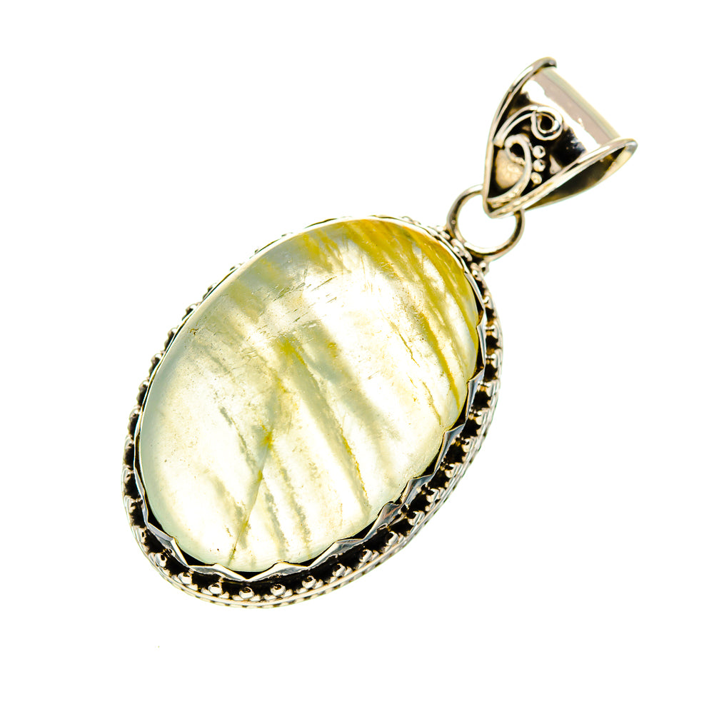 Green Fluorite Pendants handcrafted by Anasilvercos - PD745431
