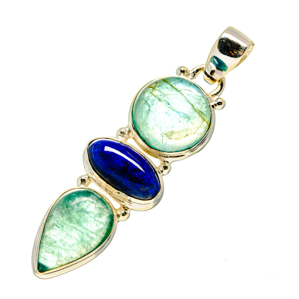 Green Fluorite Pendants handcrafted by Anasilvercos - PD745444