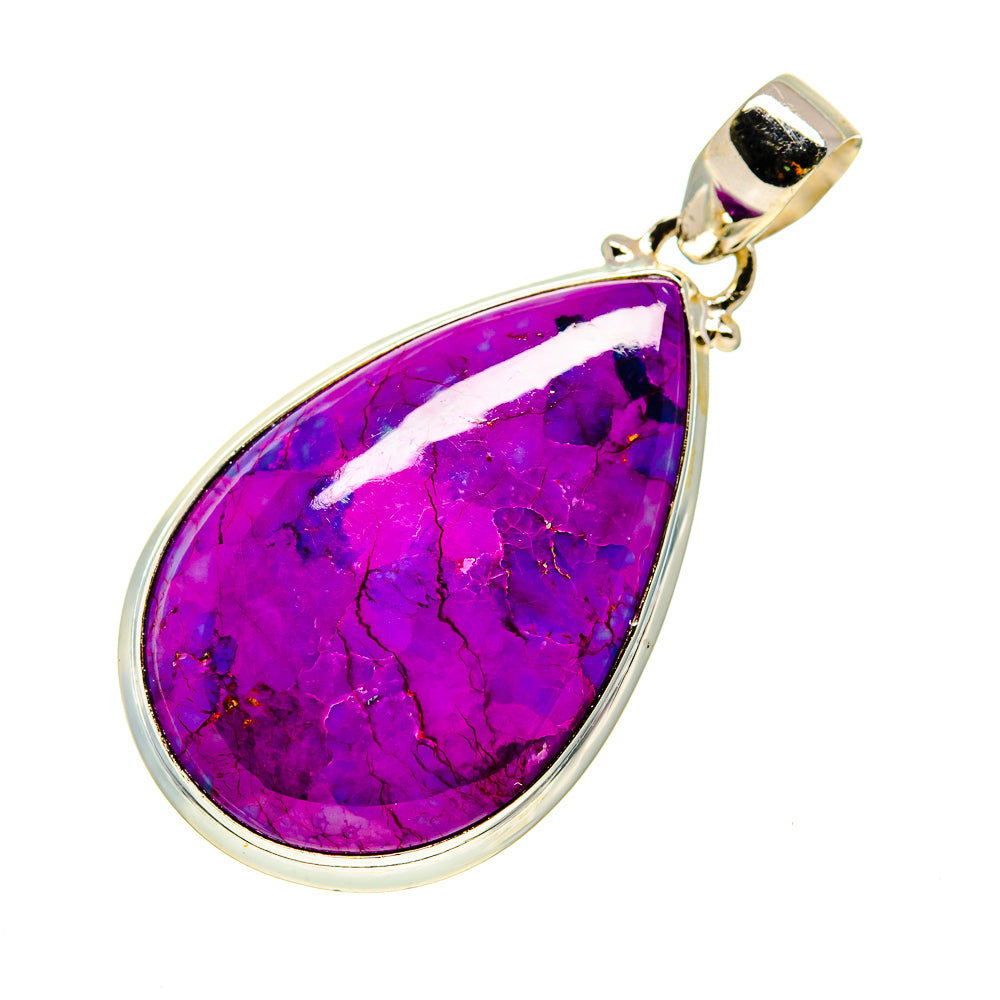 Purple Copper Composite Turquoise Pendants handcrafted by Anasilvercos - PD745454