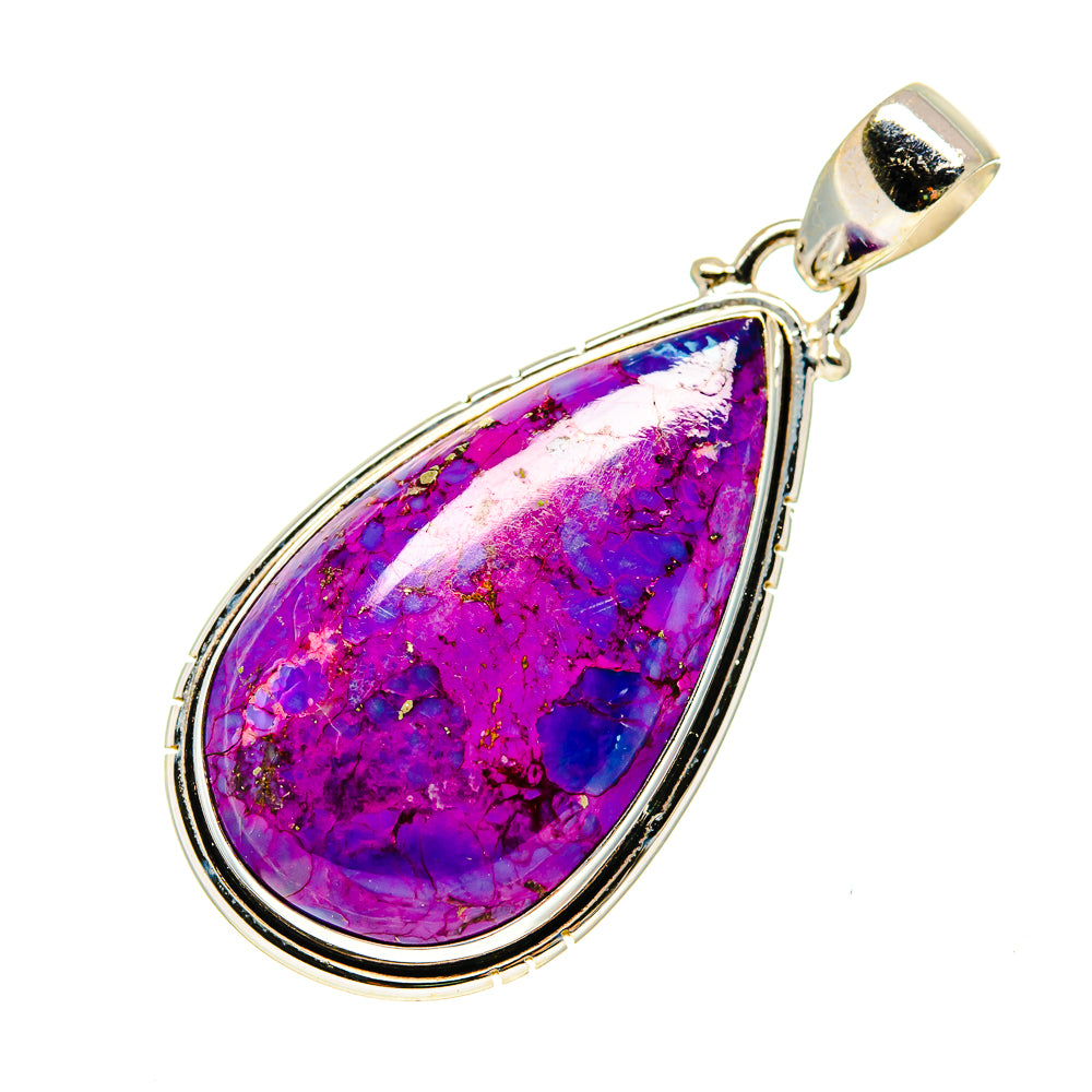 Purple Copper Composite Turquoise Pendants handcrafted by Anasilvercos - PD745465