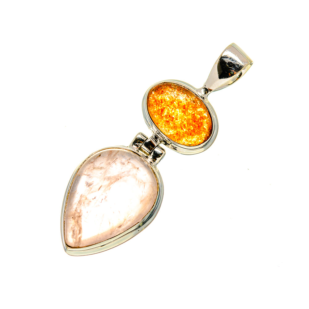 Rose Quartz Pendants handcrafted by Anasilvercos - PD745472