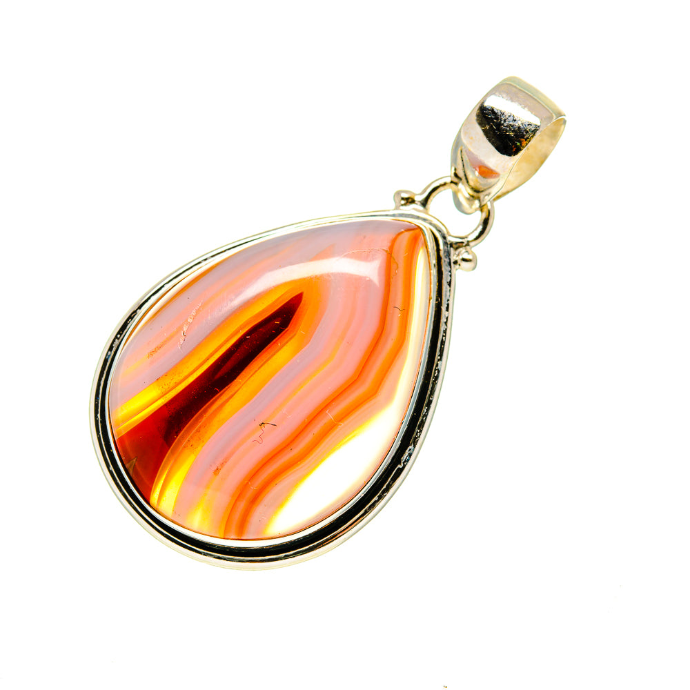 Botswana Agate Pendants handcrafted by Anasilvercos - PD745486