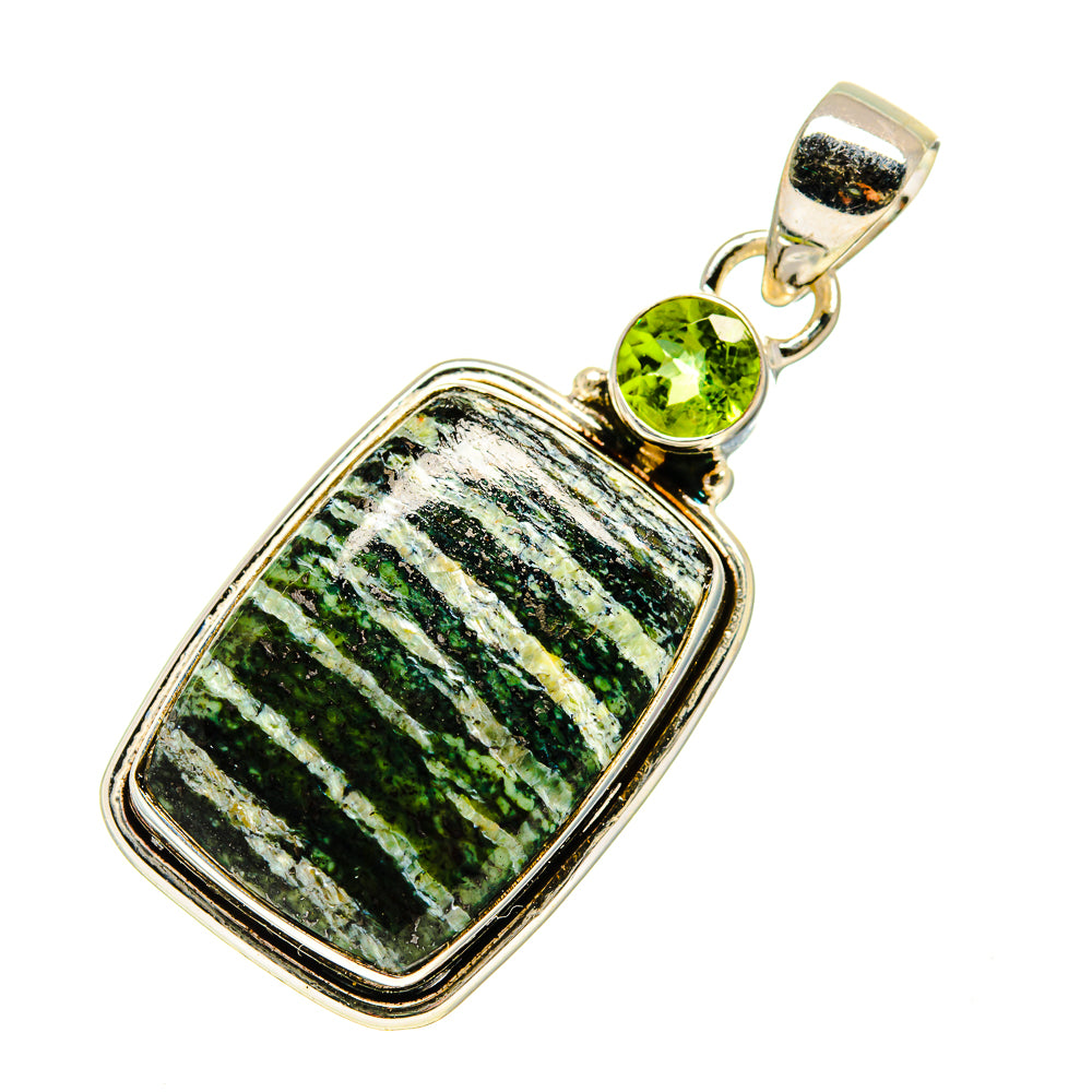 Green Vein Jasper Pendants handcrafted by Anasilvercos - PD745498