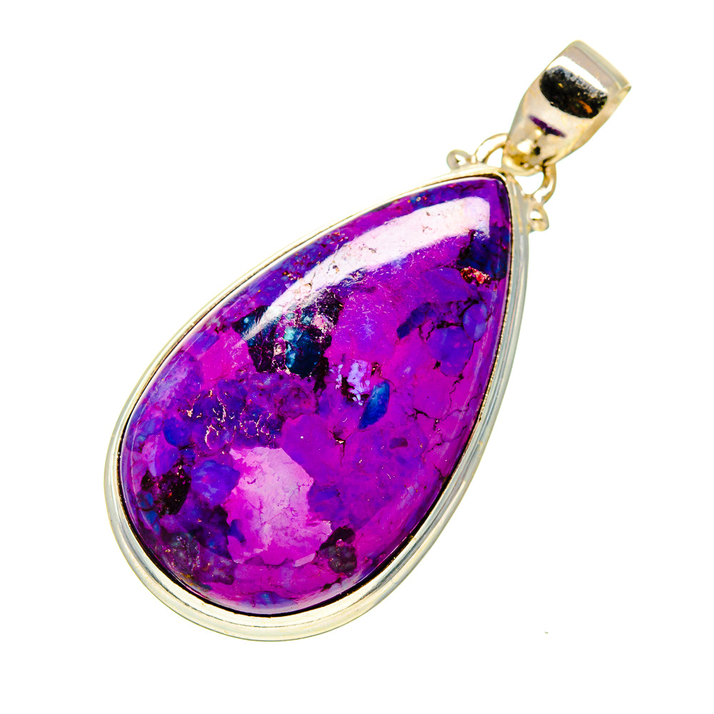 Purple Copper Composite Turquoise Pendants handcrafted by Anasilvercos - PD745517
