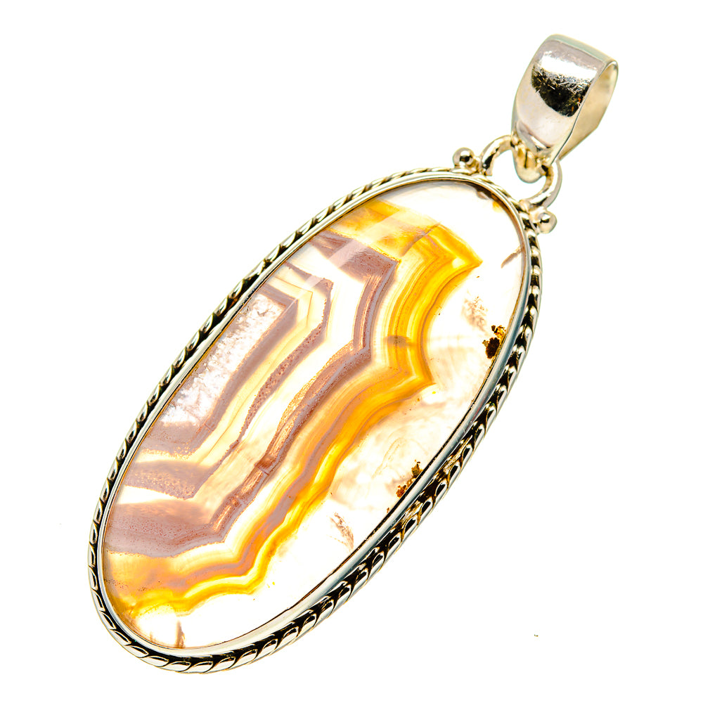 Botswana Agate Pendants handcrafted by Anasilvercos - PD745525