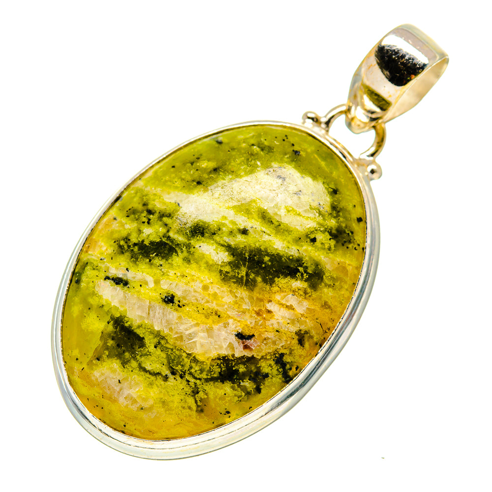 African Green Opal Pendants handcrafted by Anasilvercos - PD745585