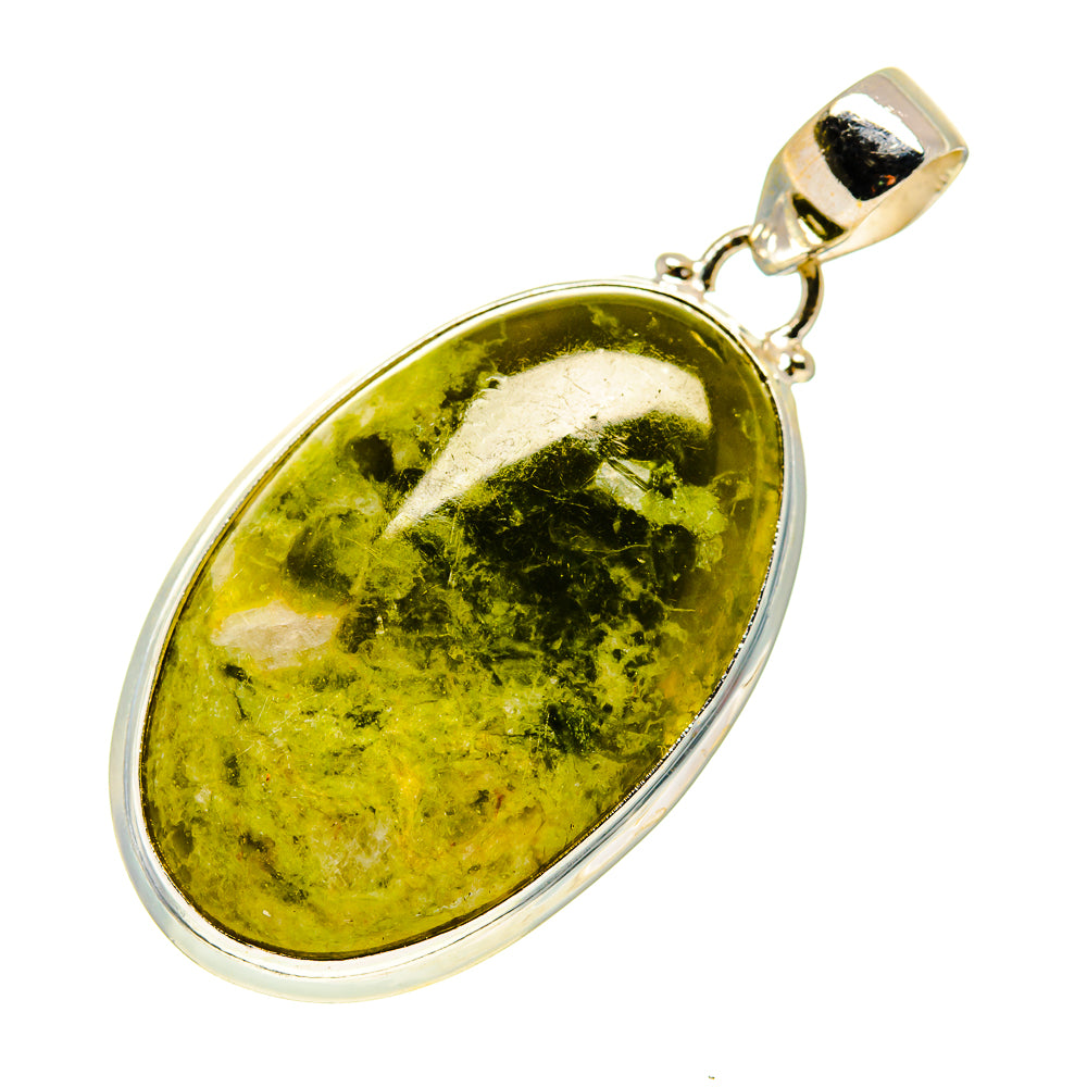 African Green Opal Pendants handcrafted by Anasilvercos - PD745624