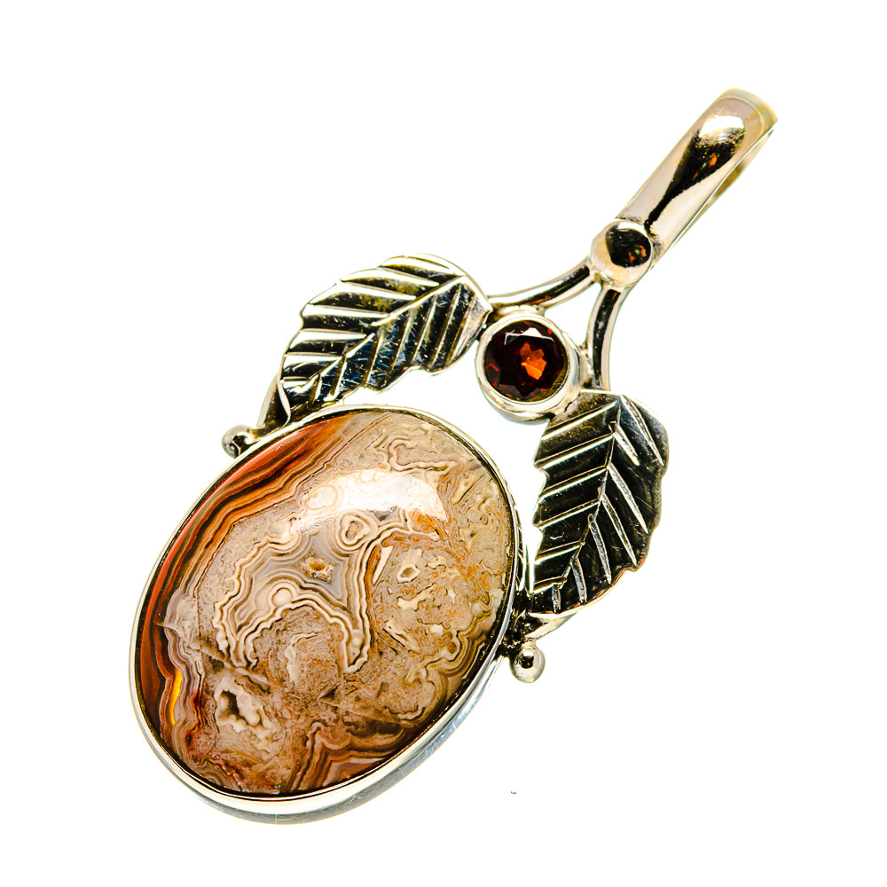 Laguna Lace Agate Pendants handcrafted by Anasilvercos - PD745628