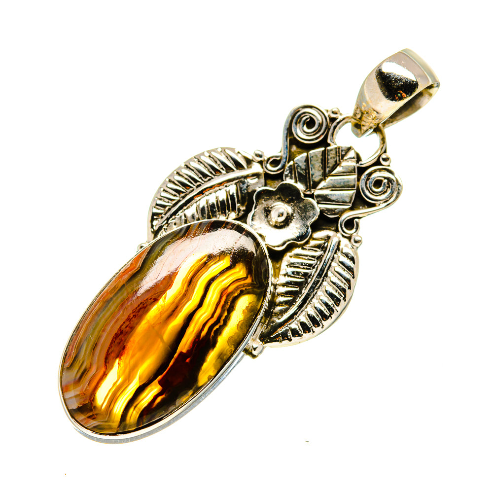Botswana Agate Pendants handcrafted by Anasilvercos - PD745644
