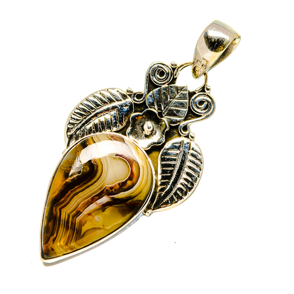 Botswana Agate Pendants handcrafted by Anasilvercos - PD745646