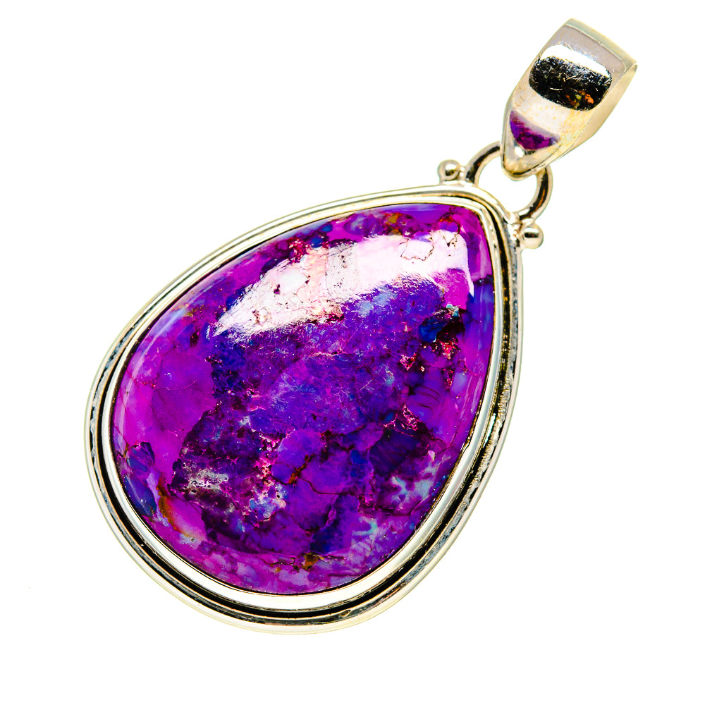 Purple Copper Composite Turquoise Pendants handcrafted by Anasilvercos - PD745726