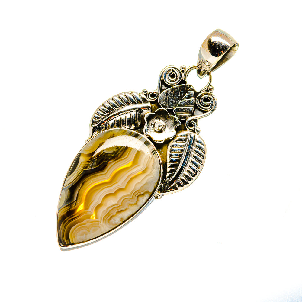 Laguna Lace Agate Pendants handcrafted by Anasilvercos - PD745756