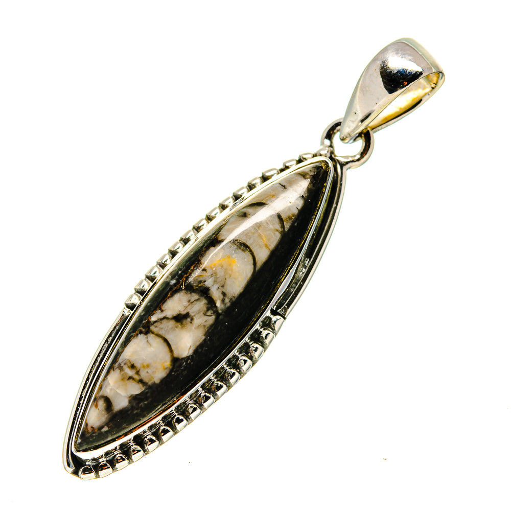 Orthoceras Fossil Pendants handcrafted by Anasilvercos - PD745769