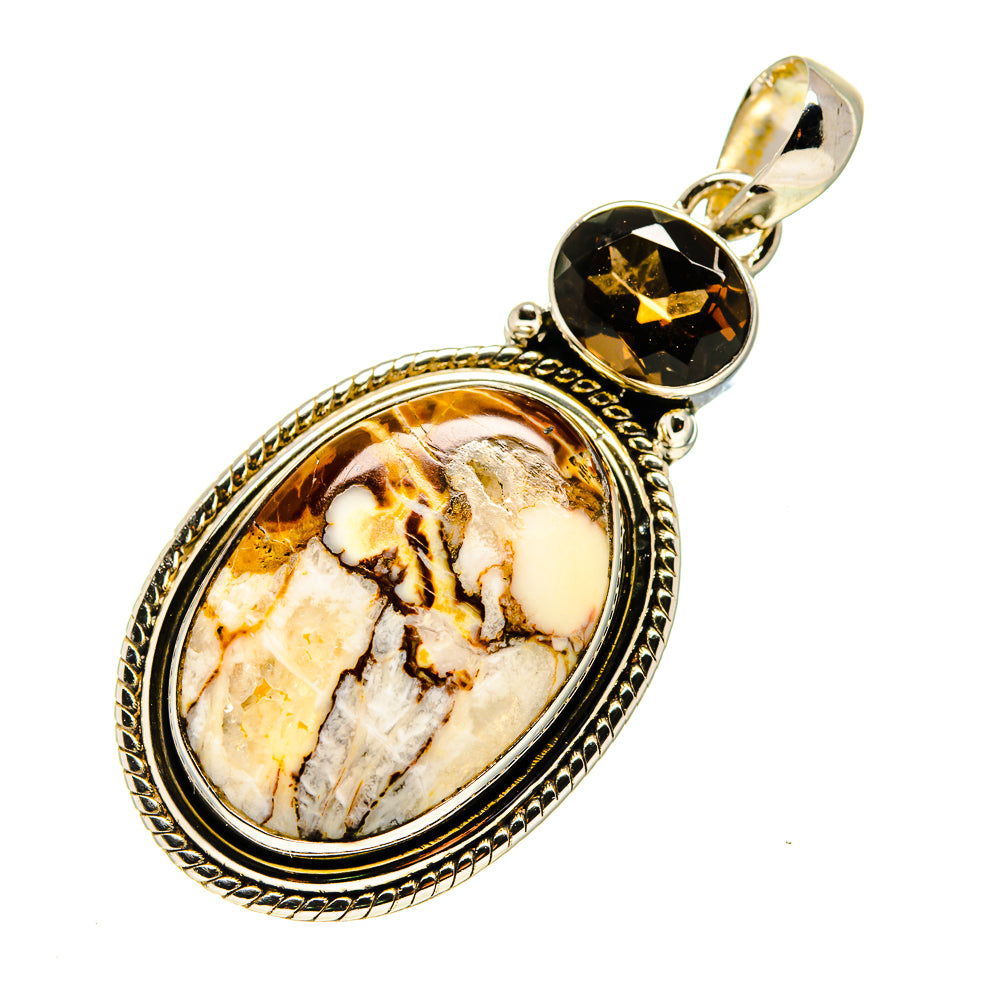 Peanut Wood Jasper Pendants handcrafted by Anasilvercos - PD745807
