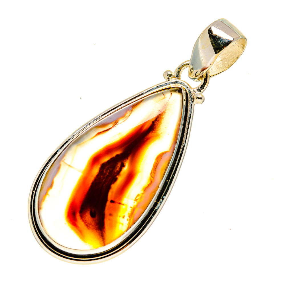 Red Botswana Agate Pendants handcrafted by Anasilvercos - PD745821