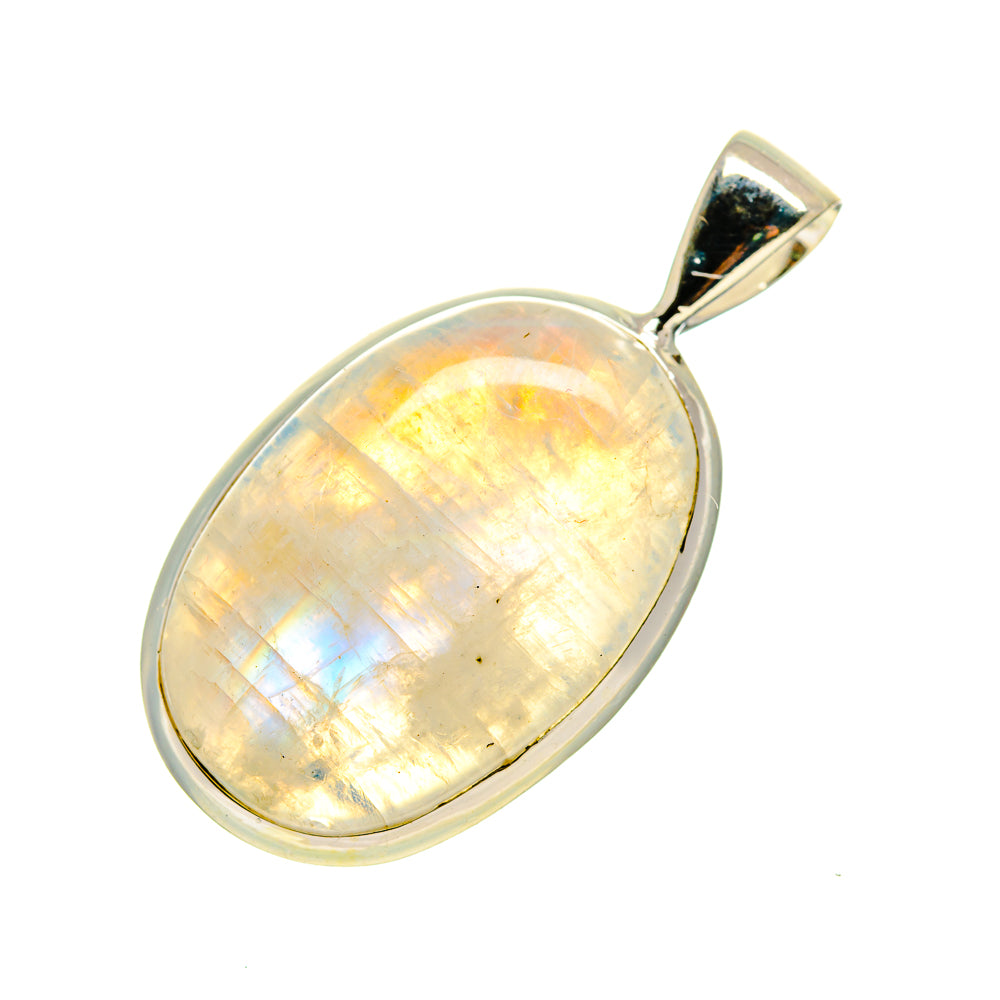 Rainbow Moonstone Pendants handcrafted by Anasilvercos - PD745856