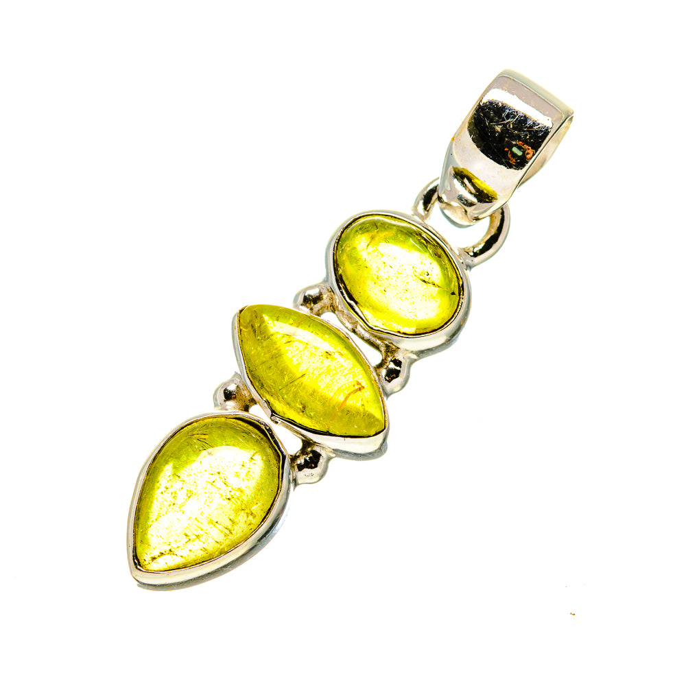 Olive Quartz Pendants handcrafted by Anasilvercos - PD745941