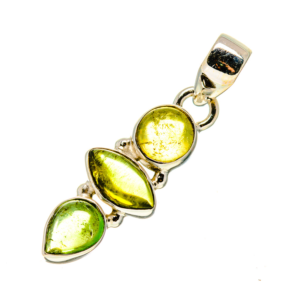 Olive Quartz Pendants handcrafted by Anasilvercos - PD745942
