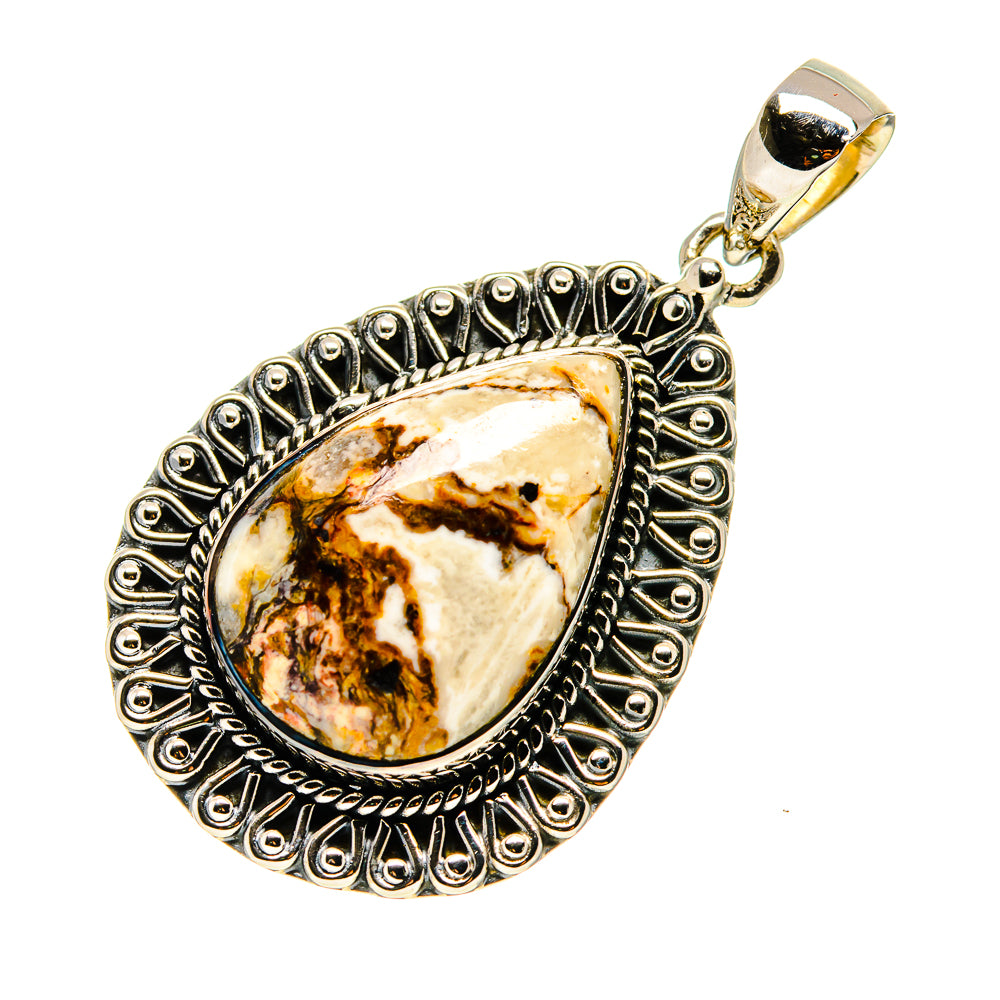 Peanut Wood Jasper Pendants handcrafted by Anasilvercos - PD745983 - Photo 2
