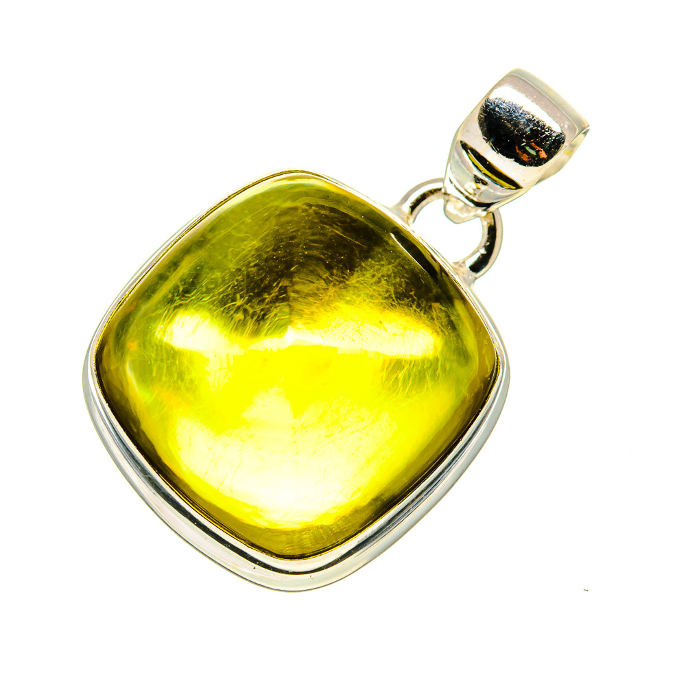Olive Quartz Pendants handcrafted by Anasilvercos - PD746006
