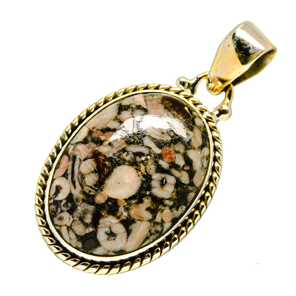 Crinoid Fossil Pendants handcrafted by Anasilvercos - PD746015