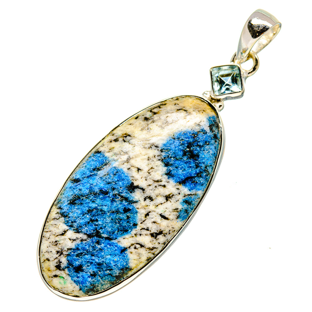 K2 Blue Azurite Pendants handcrafted by Anasilvercos - PD746107