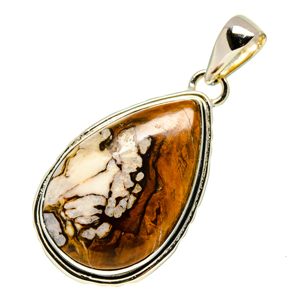 Peanut Wood Jasper Pendants handcrafted by Anasilvercos - PD746167