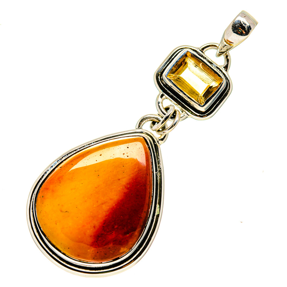 Mookaite, Citrine Pendants handcrafted by Anasilvercos - PD746260