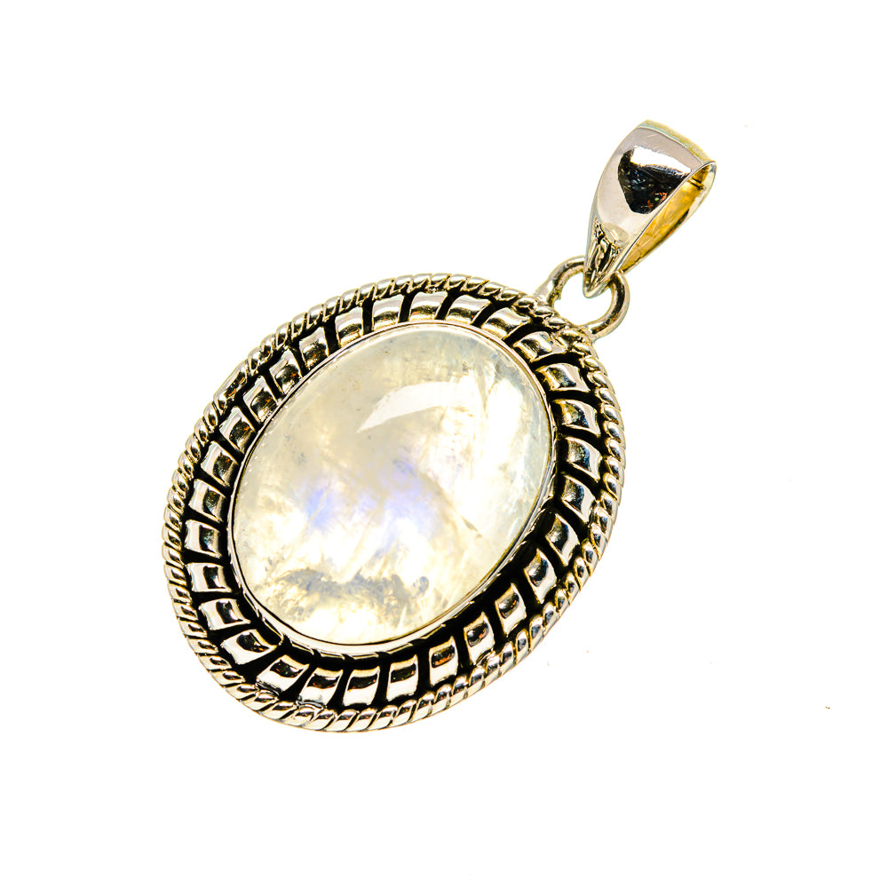 Rainbow Moonstone Pendants handcrafted by Anasilvercos - PD746293
