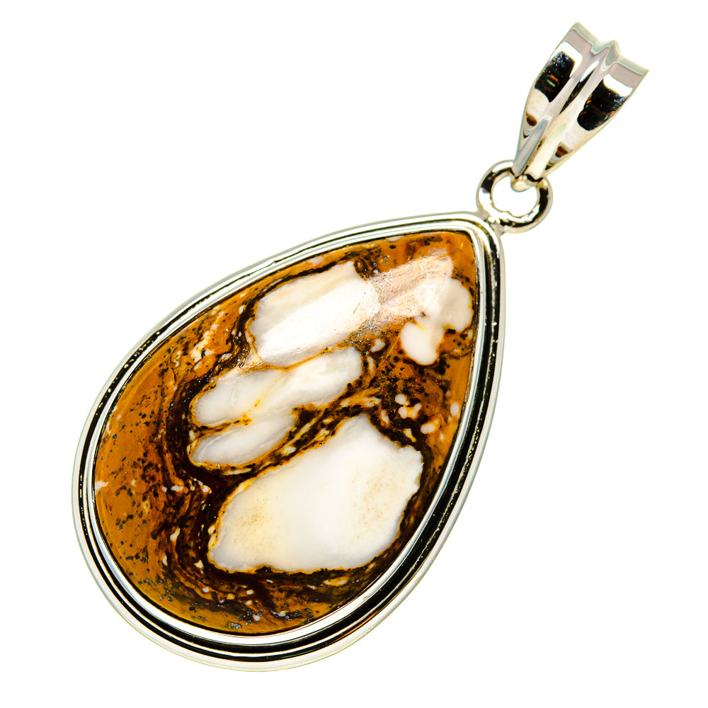 Peanut Wood Jasper Pendants handcrafted by Anasilvercos - PD746350