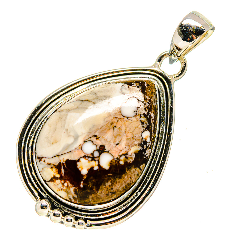 Peanut Wood Jasper Pendants handcrafted by Anasilvercos - PD746467