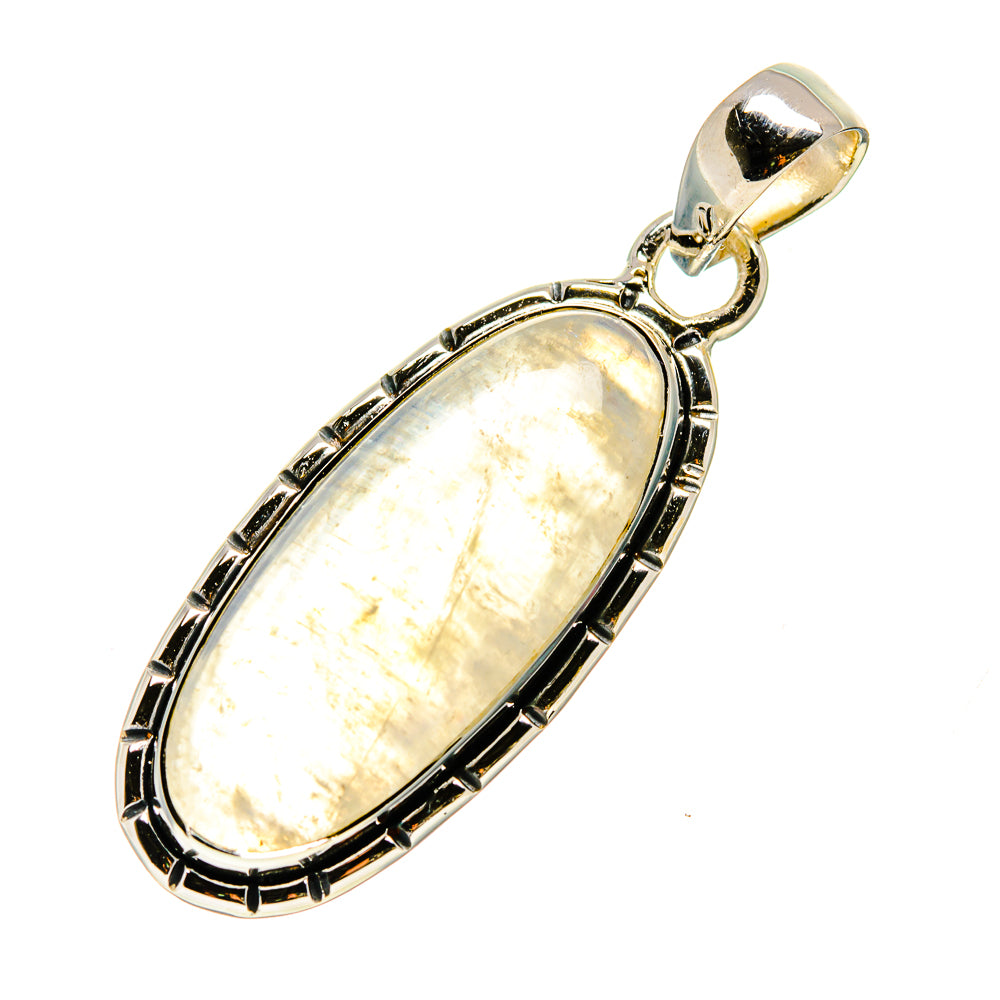 Rainbow Moonstone Pendants handcrafted by Anasilvercos - PD746491