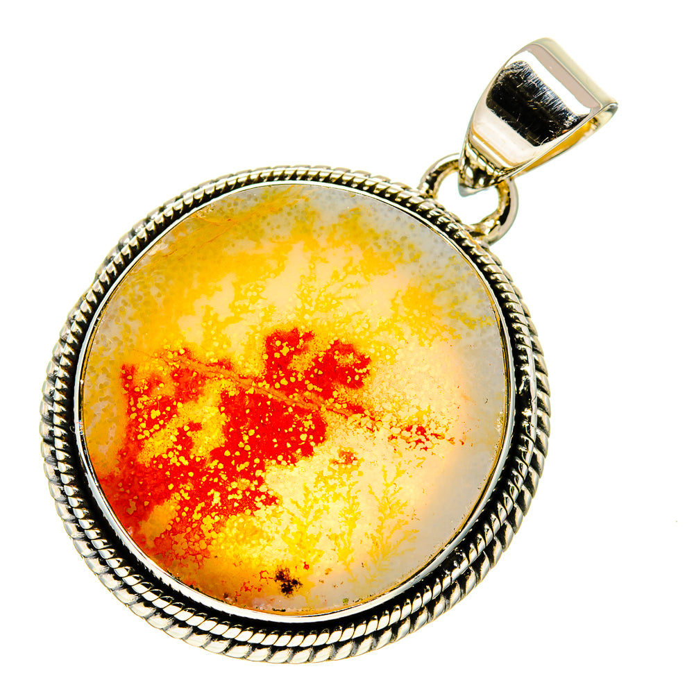 Scenic Dendritic Agate Pendants handcrafted by Anasilvercos - PD746509