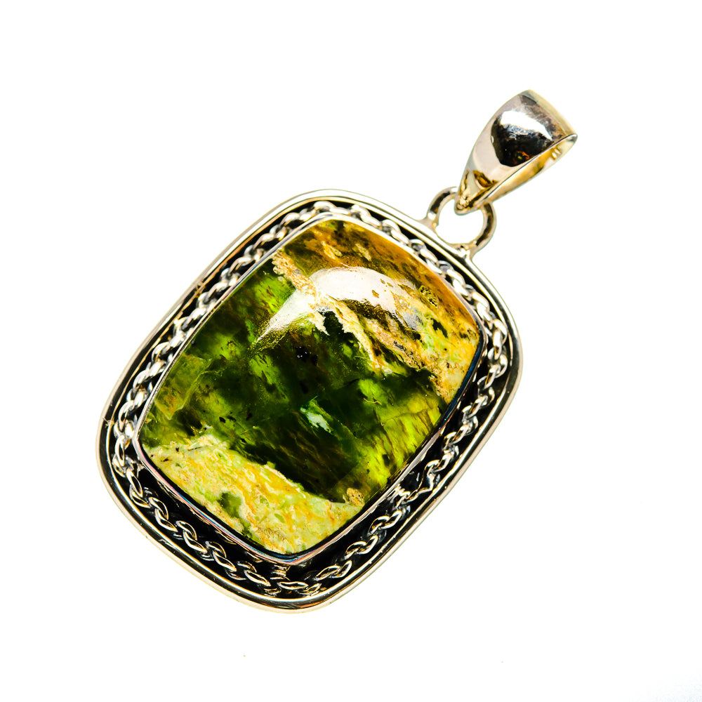 Australian Green Opal Pendants handcrafted by Anasilvercos - PD746518