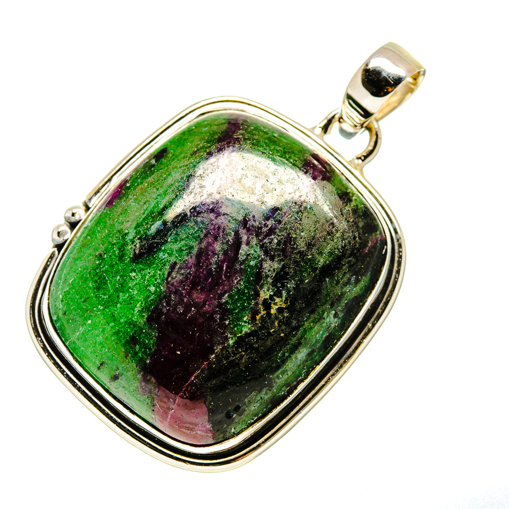 Ruby Zoisite Pendants handcrafted by Anasilvercos - PD746539