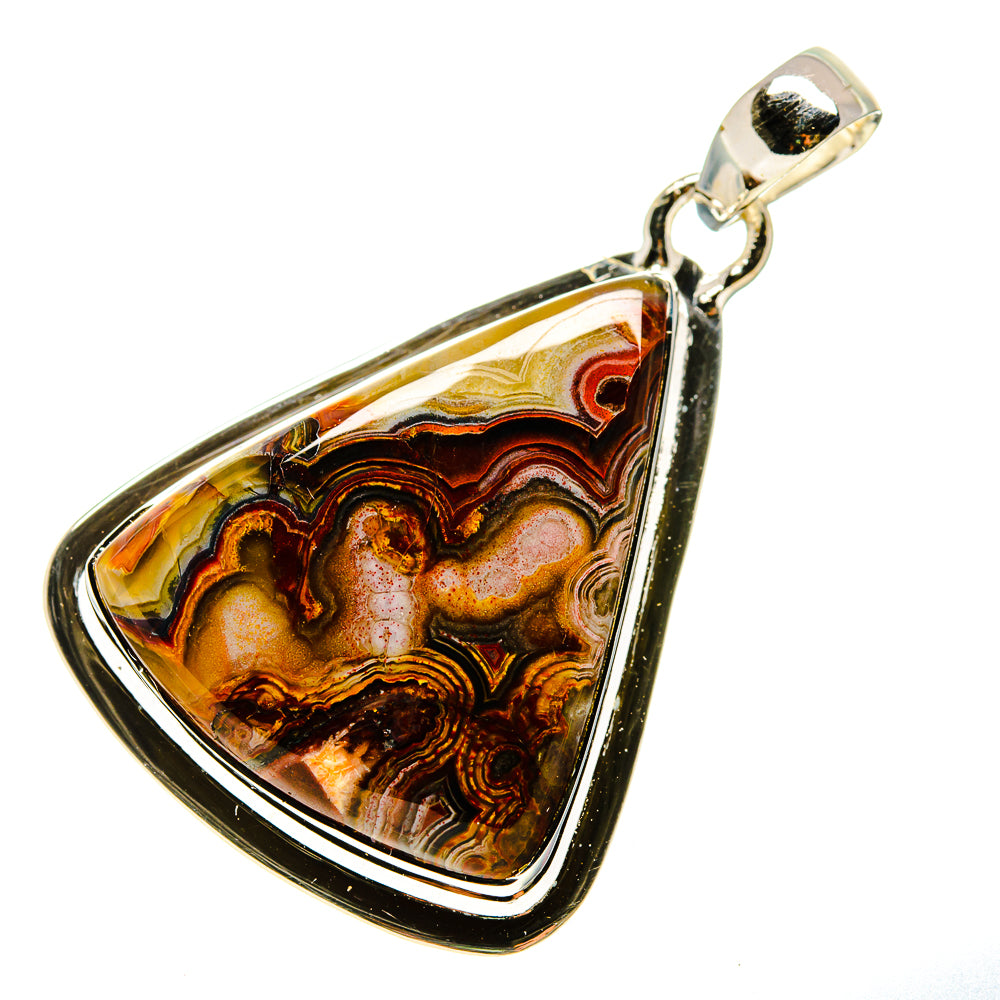 Crazy Lace Agate Pendants handcrafted by Anasilvercos - PD746540