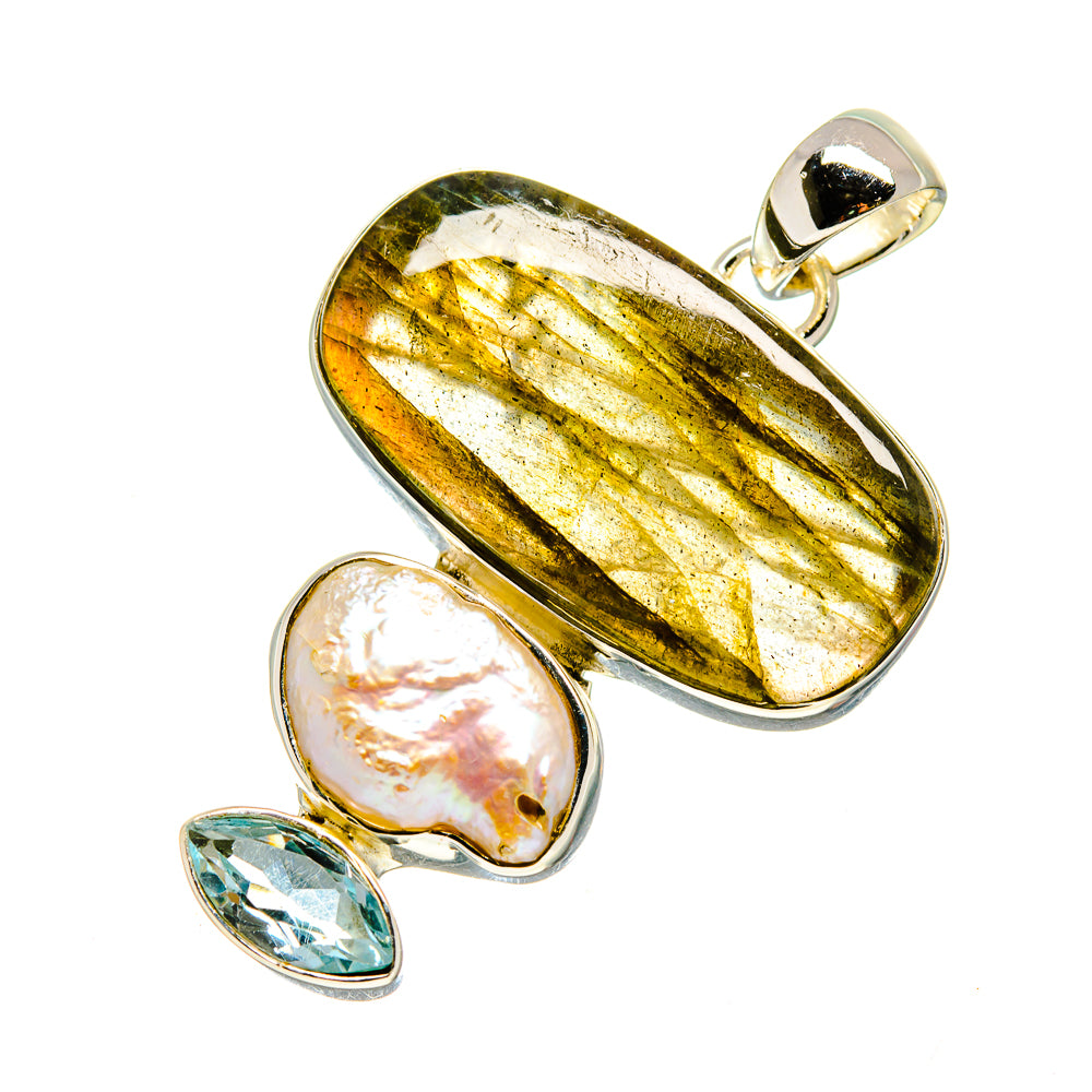 Labradorite Pendants handcrafted by Anasilvercos - PD746575